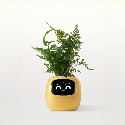 Ivy Smart Planter Robot – Interactive AI Plant Pot with Sensors, Emoticons and Personalized Lighting for Smart Indoor Plant Care