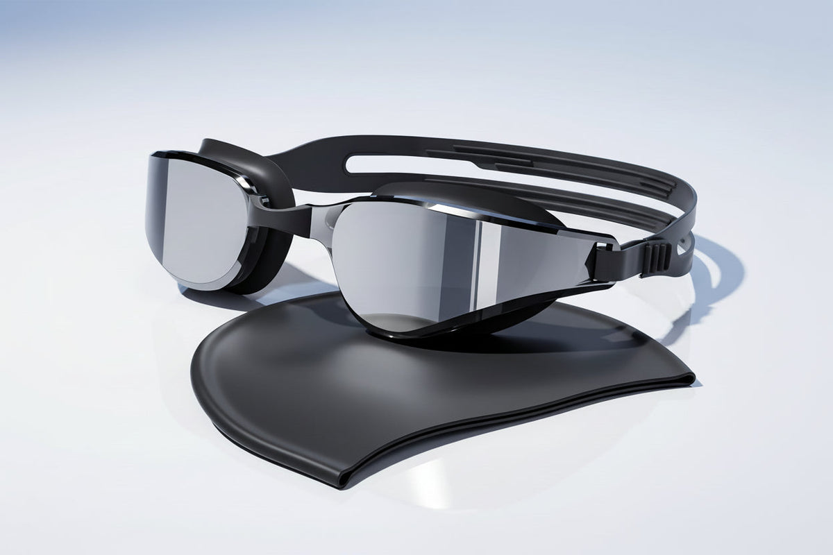 Anti-Fog HD Swimming Goggles – Wide Panoramic Waterproof Swim Glasses for Adults with Durable PC Lenses and Comfort Fit