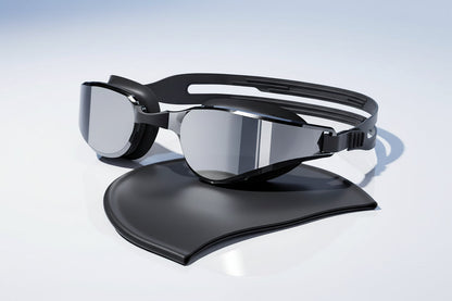 Anti-Fog HD Swimming Goggles – Wide Panoramic Waterproof Swim Glasses for Adults with Durable PC Lenses and Comfort Fit