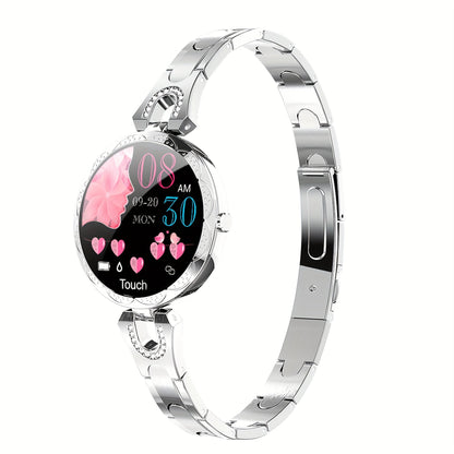 Fashion Diamond Smartwatch for Women – 1.09” Full Touch Screen, Call Function, 100+ Sports Modes, Pedometer, Elegant Design
