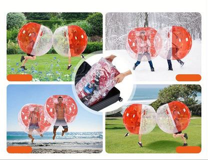 Inflatable Hamster Zorb Bumper Ball – 5FT Human Size Ball, Heavy-Duty PVC Body Bubble for Outdoor Team Games