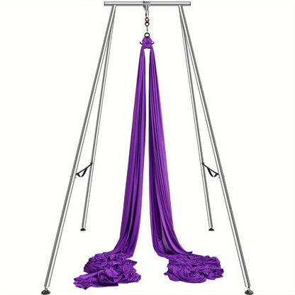 Aerial Yoga Frame & Hammock – 9.67ft Height Yoga Swing with 13.1 Yards Hammock, Supports 551 Lbs, Ideal for Indoor or Outdoor
