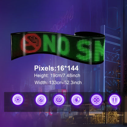 Programmable LED Scrolling Sign – Flexible Matrix Display Board with Custom Messages for Businesses, Shops, Events, and Creative Advertising