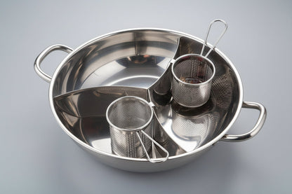 Stainless Steel Hot Pot Strainer – Multi-Use Noodle and Vermicelli Scoop with Hook for Safe Boiling and Draining