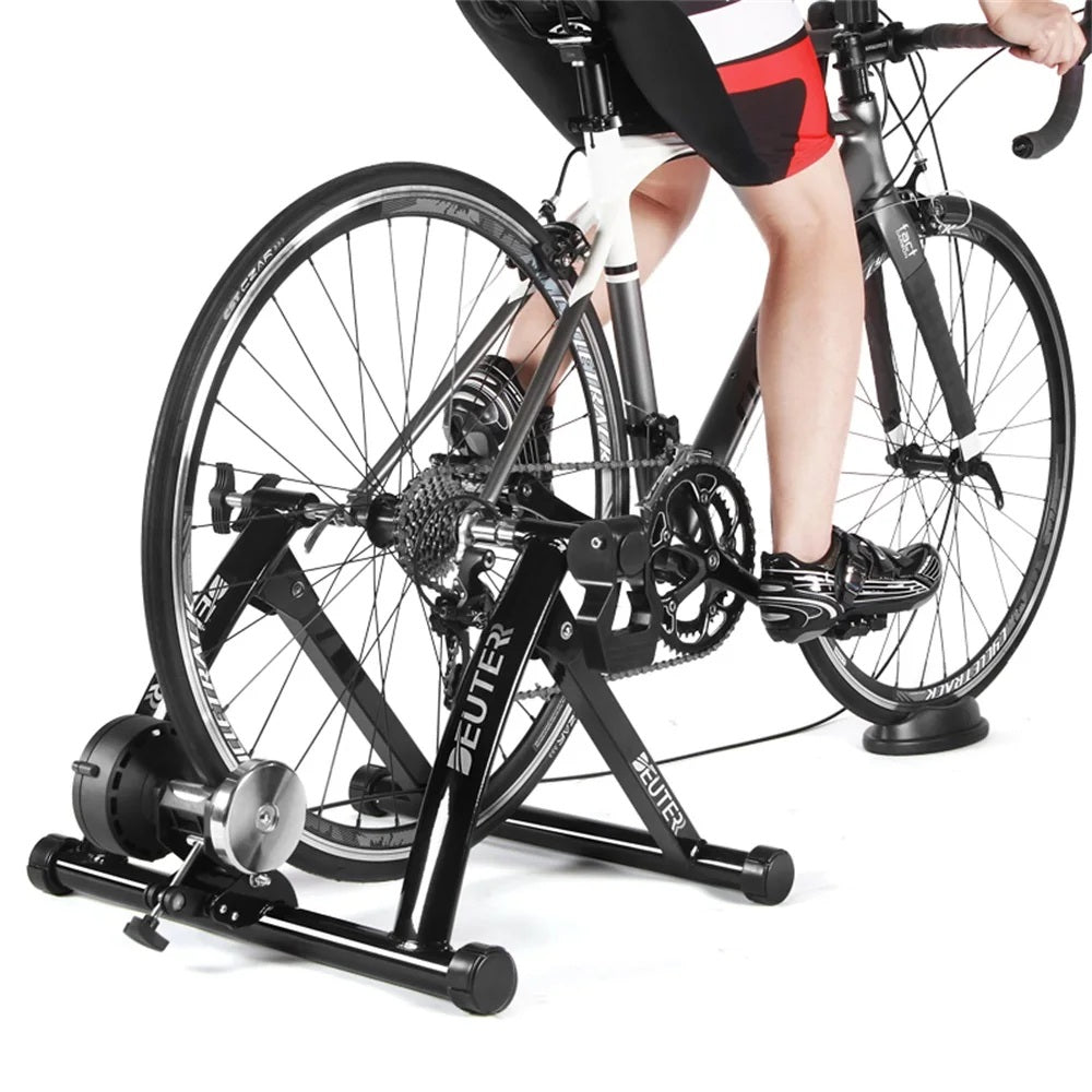 Indoor Magnetic Resistance Cycling Trainer – 6-Speed Bicycle Roller for Home Training & Fitness Workouts