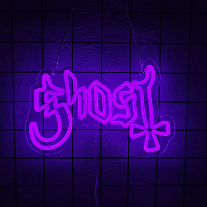 Halloween LED Neon Sign – LED Wall Neon with Bat Icons For Game Rooms, Bars, Spooky Decor
