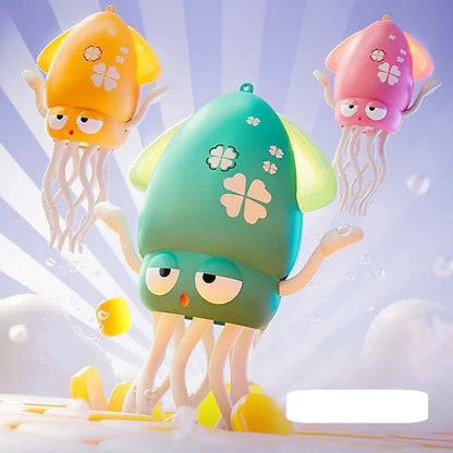 Electric Dancing Octopus Toy – 3-in-1 Obstacle Avoidance 8-Leg Squid with Lights & Music, Interactive Fishing Game for Toddlers & Birthday Gifts