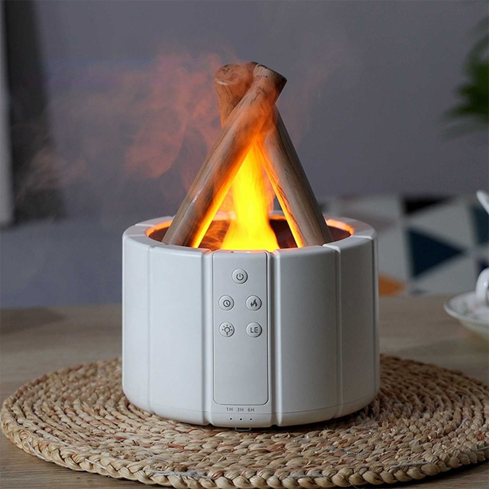 Simulated Campfire Flame Humidifier – Aromatherapy Essential Oil Diffuser