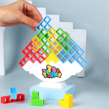 Balance Stacking Block Game – Family Game Night Challenge, Fun Party Toy for Kids, Adults, and Friends, Perfect Holiday Gift