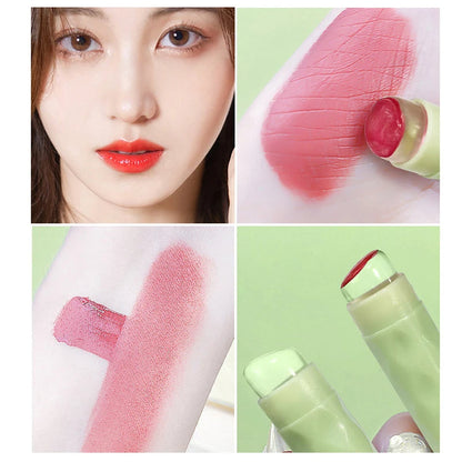 Dual-Head Silicone Lip Brush with Cover – Soft Concealer Applicator, Fingertip-Feel Makeup Brush for Precise Lipstick Blending