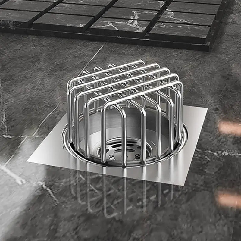 Stainless Steel Floor Drain Strainer – Heavy-Duty Anti-Blocking Sewer Filter Cover for Bathroom, Kitchen & Garden Drains