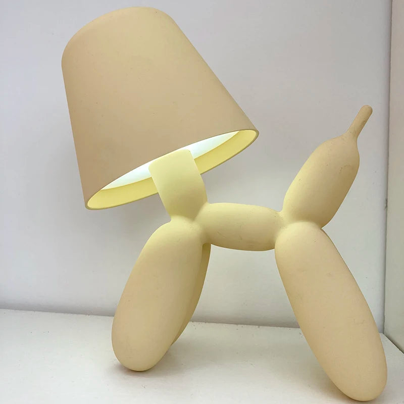 Cute Dog Charging Desk Lamp – Children’s Bedroom Bedside Cartoon LED Lamp with Ambient Dimming Reading Light
