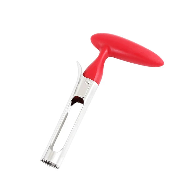 Stainless Steel Apple Corer Tool - Premium Fruit Seeder Slicer for Apples Pears and Quick Kitchen Food Preparation