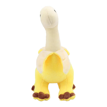 Banana Brontosaurus Plush Toy – Soft Dinosaur Stuffed Animal, Kawaii Peeled Plushie Gift for Kids & Collectors, Cuddly & Unique