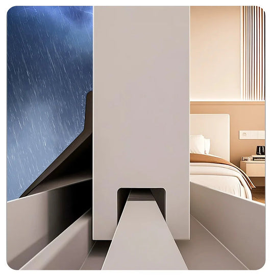 Aluminum Window Water Deflector – Rain Blocking Flashing Board Waterproof Edge Seal Strip for Home Windows, Preventing Rain Leakage and Water Damage