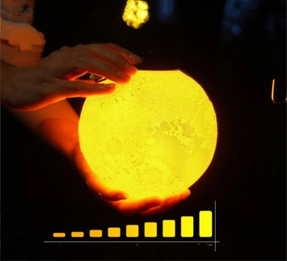 Portable Hanging Moon Lamp – Rechargeable Camping & Garden Atmosphere Light