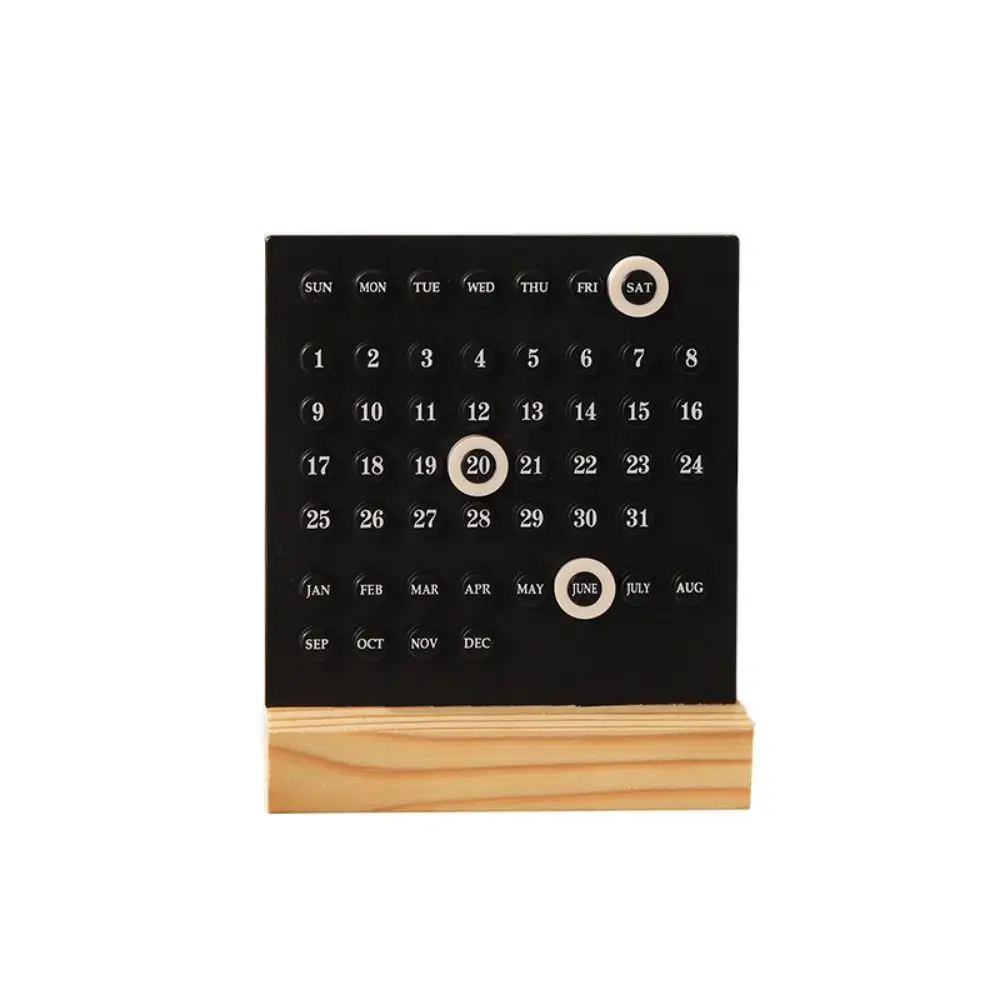 Handmade Perpetual Desk Calendar – Wooden & Acrylic DIY 10,000-Year Calendar for Timeless Organization