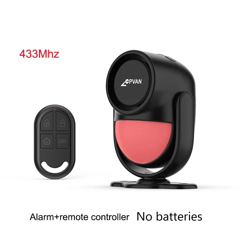 Wireless Motion Detector Alarm System – Home Security Sensor with Door Alarm, Remote Control, and Burglar Protection