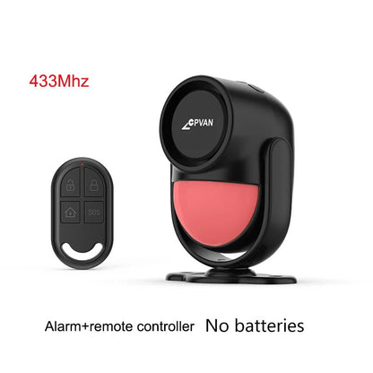 Wireless Motion Detector Alarm System – Home Security Sensor with Door Alarm, Remote Control, and Burglar Protection