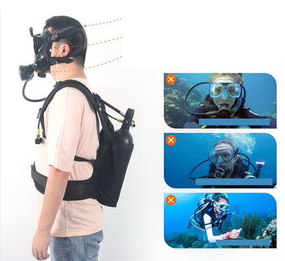 Full Face Diving Mask - Silicone Snorkeling Helmet with Underwater Respirator for Clear Breathing and Wide Viewing Comfort