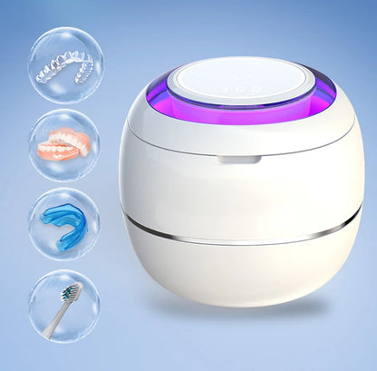 Mini UV Ultrasonic Cleaner – Portable Cleaning Machine for Sparkling Retainers, Dentures, and Jewelry