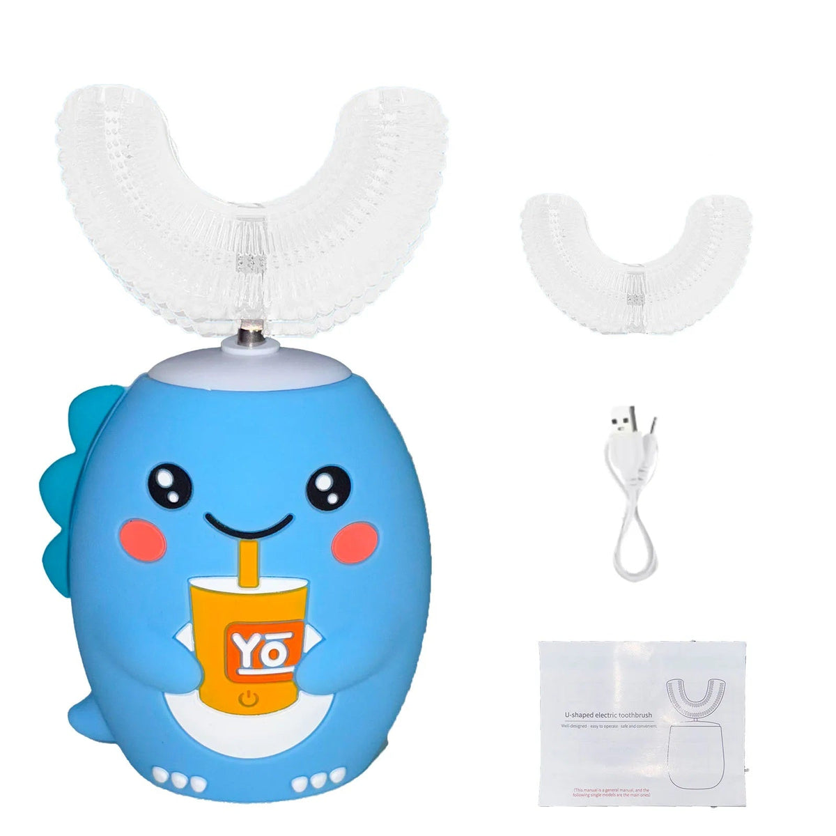 U-Shaped Electric Toothbrush – Ultrasonic Automatic Timer Toothbrush with Wireless Charging for Kids and Adults