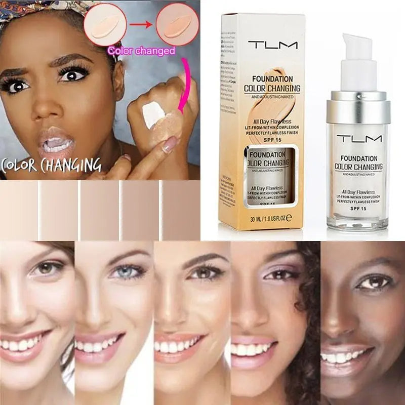 Magic Color-Changing Foundation – Soft Matte Long-Lasting Hydrating Makeup Base that Adjusts to Skin Tone for Flawless Natural Look