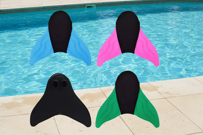 Swimming Training Fins for Kids and Adults – Mermaid Monofin Flippers for Pool Practice, Diving, and Water Fun