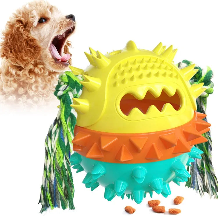 Dog Suction Cup Toy - Interactive Teeth Cleaning Treat Dispenser for IQ Training and Fun Playtime with Small Large Dogs