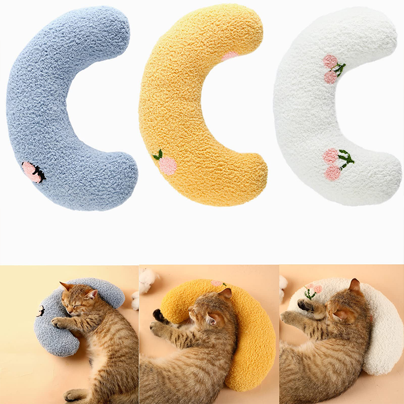Little Plush Pet Calming Pillow – Cozy Neck Support for Cats & Dogs, Ideal for Comfort & Joint Relief