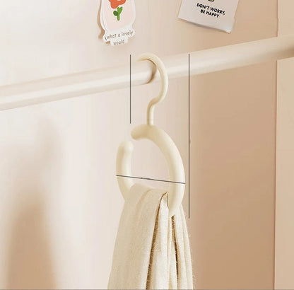 Rotating Hook Multifunctional No-Drill Hanger – Space-Saving Organizer for Scarves, Hats, Bags, and Accessories