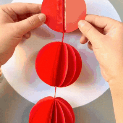 Origami Lantern Decorations – 3D Vibrant Multi-Purpose Holiday Ornament for Seasonal Events, Whimsical Christmas Ambiance and Festival Party Decor
