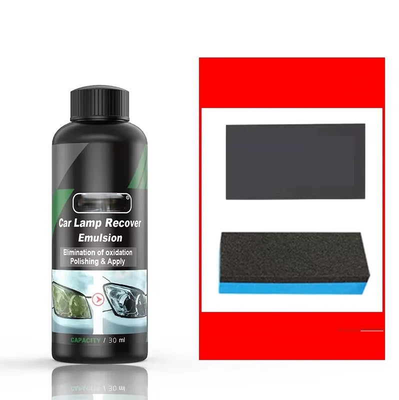 Car Headlight Restoration Kit – Scratch Remover and Oxidation Polish Liquid for Clear, Bright Headlamp Repair