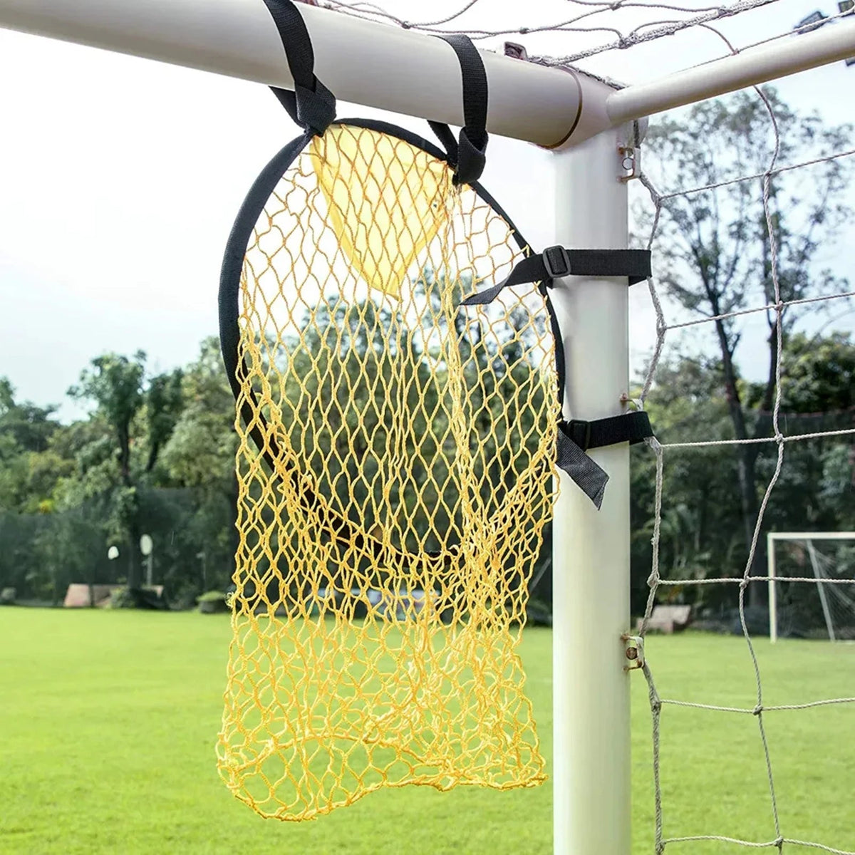 Adjustable Soccer Target Practice Net – Foldable Training Net Bag Improves Shooting Accuracy for Football Players of All Levels