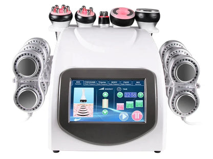 Cavitation Machine - 6-in-1 80K Slimming Equipment with Fat Burner Technology for Professional Body Sculpting & Weight Loss