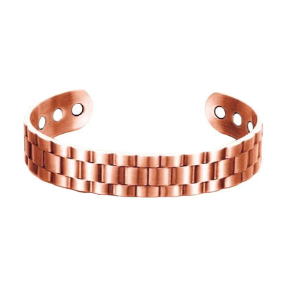 Magnetic Copper Bracelet - Men's Health Wristband for Circulation Support, Stylish Antioxidant Therapy Jewelry