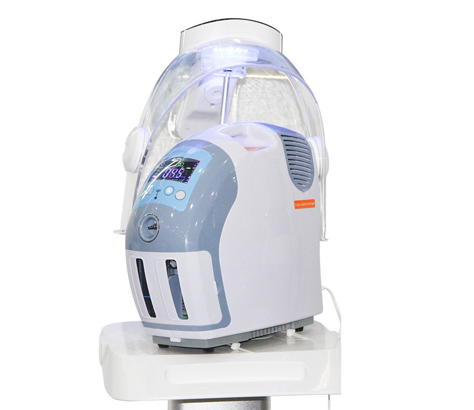 Hydrogen Oxygen Peeling Facial Mask - Hyperbaric Skin Care Machine for Acne, H2O2 Bubble Cleansing, Beauty Spa & At-Home Use