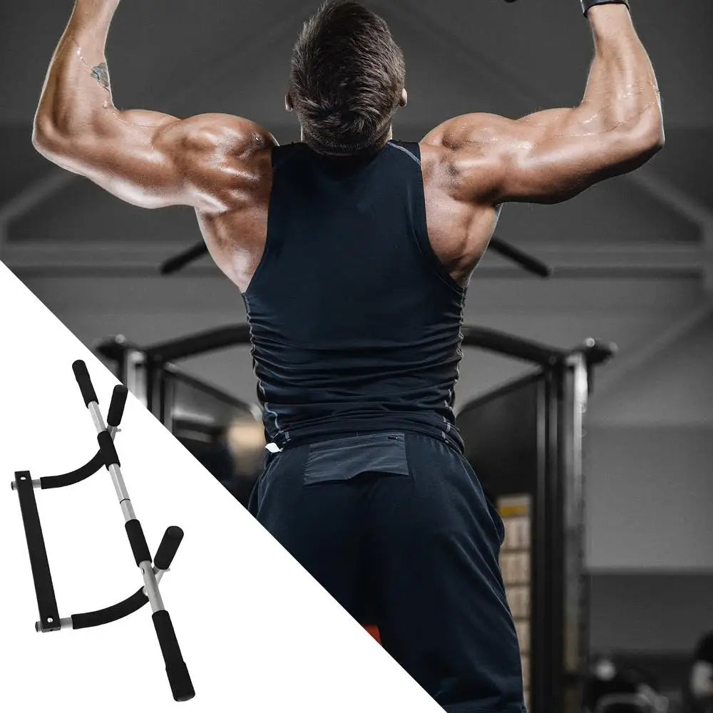 Doorway Pull-Up Bar for Home Gym – Indoor Body Trainer for Full-Body Fitness, Easy Hangable Bar with Foam Grips & Sturdy Design