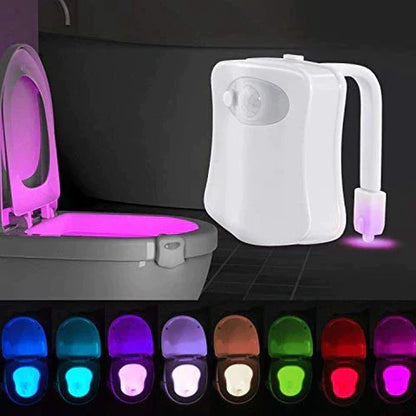 Toilet night light - Motion sensor activated - LED light - 8 colors - 16 colors