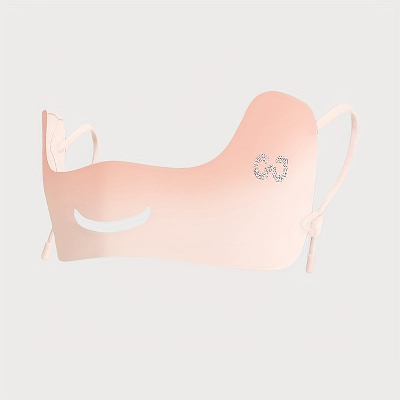 Lightweight Breathable Sun Protection Mask – Ear-Hanging Butterfly Veil Design for Women & Men, Ideal for Cycling, Running, Golf & Outdoor Sports