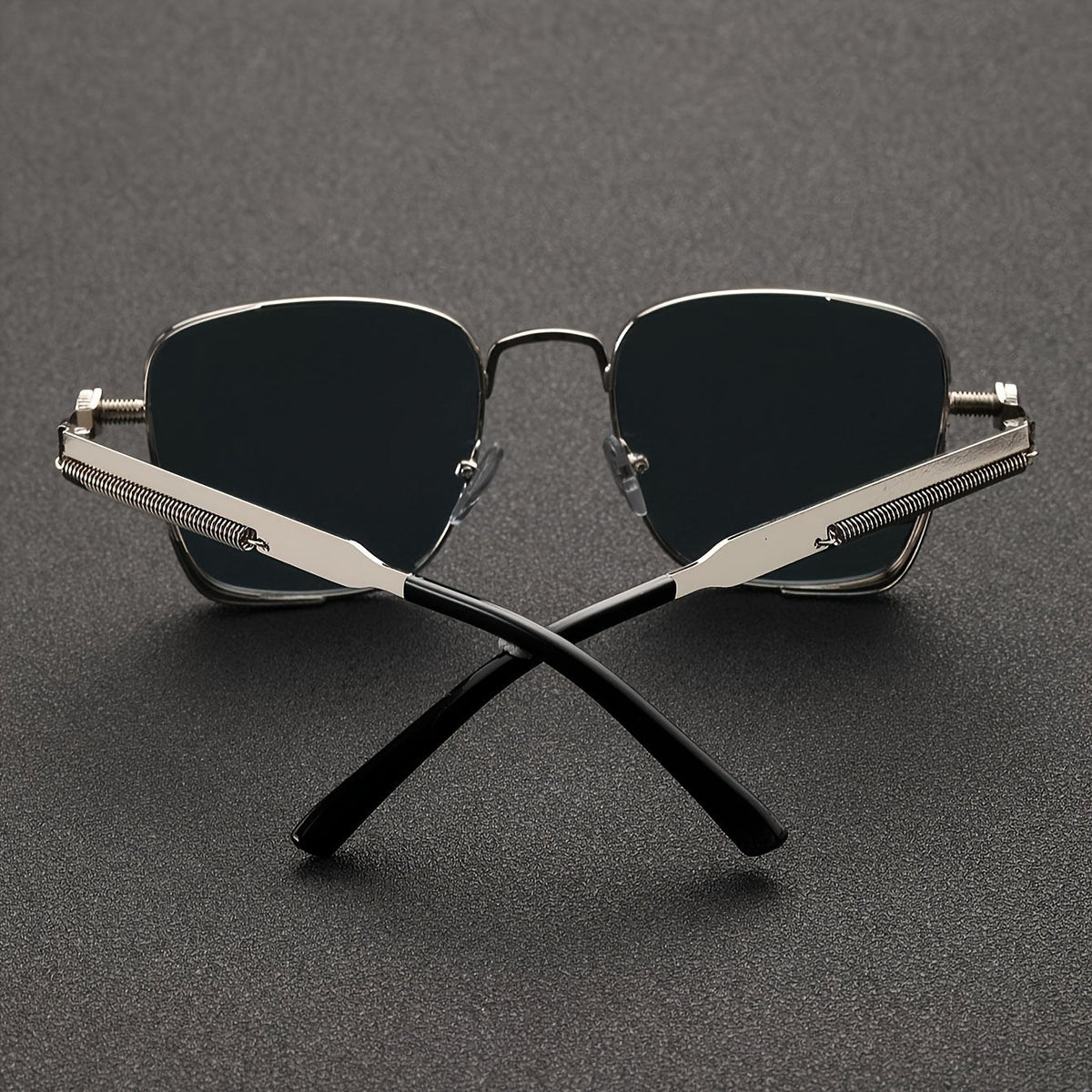 Vintage Steampunk Square Frame Glasses – Unisex Anti-Reflective Eyewear for Driving, Parties & Everyday Fashion