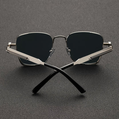 Vintage Steampunk Square Frame Glasses – Unisex Anti-Reflective Eyewear for Driving, Parties & Everyday Fashion