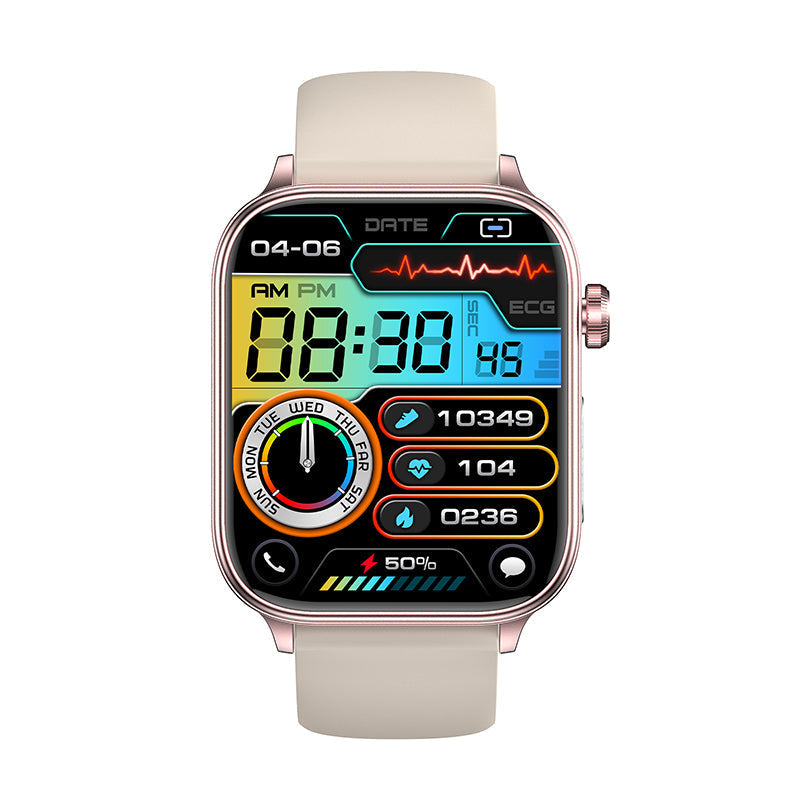 ECG Blood Glucose Intelligent Micro-Physical Examination Stress Monitoring Smartwatch
