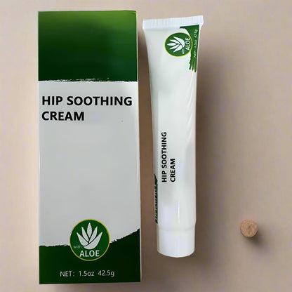 Aloe Vera & Peppermint Hip Soothing Cream – 1.5oz Relief Gel for Sedentary Discomfort, Travel-Friendly Plant-Based Formula for Comfort Anywhere
