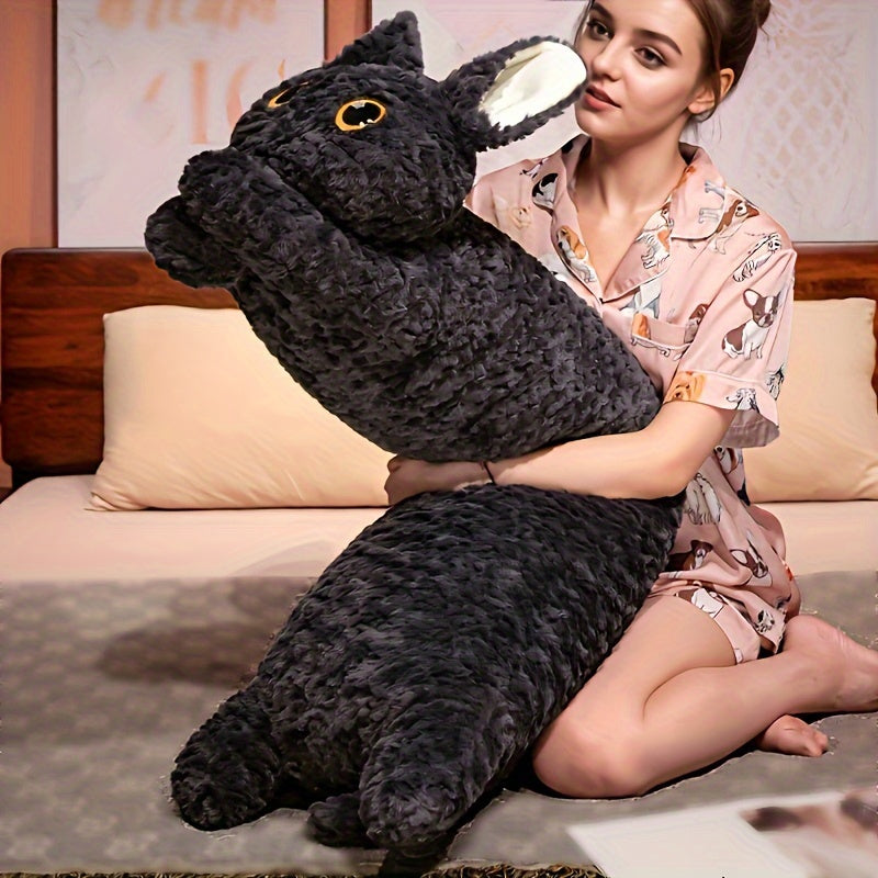 Soft Long Kawaii Cat Pillow – Hug-Friendly Side Sleeper Cushion with Whimsical Design and Easy Hand Wash Material