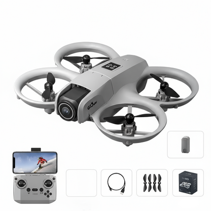 Mini Dual-Camera Drone – GT3 4K Panoramic Photography, Obstacle Avoidance, Lightweight Design with Rechargeable Battery