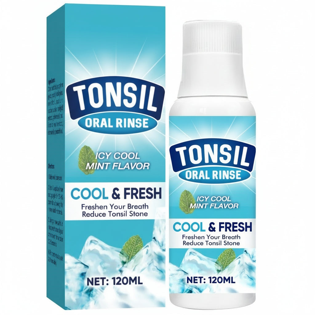 Alcohol-Free Tonsil Stone Remover Mouthwash – Natural Dry-Mouth Relief & Fresh Oral Care Solution