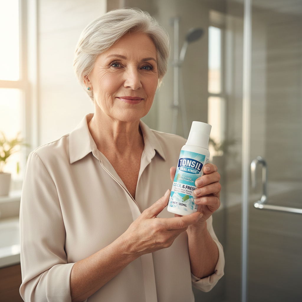 Alcohol-Free Tonsil Stone Remover Mouthwash – Natural Dry-Mouth Relief & Fresh Oral Care Solution