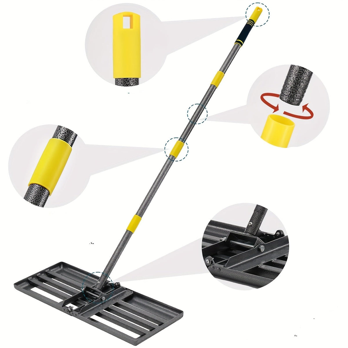 Level Lawn Rake Tool – Perfect Yard Leveler for Soil, Sand, or Seed Spreading, Ensuring Even & Healthy Lawns