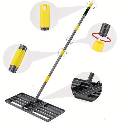 Level Lawn Rake Tool – Perfect Yard Leveler for Soil, Sand, or Seed Spreading, Ensuring Even & Healthy Lawns